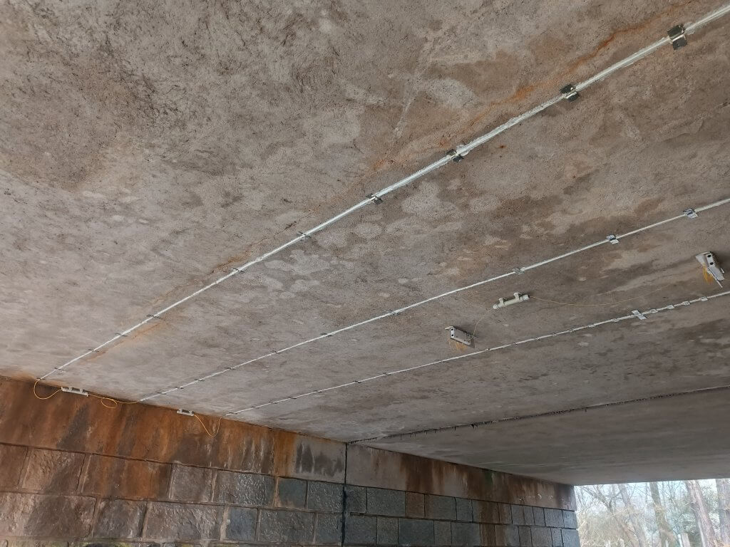 sensors installed on the bridge
